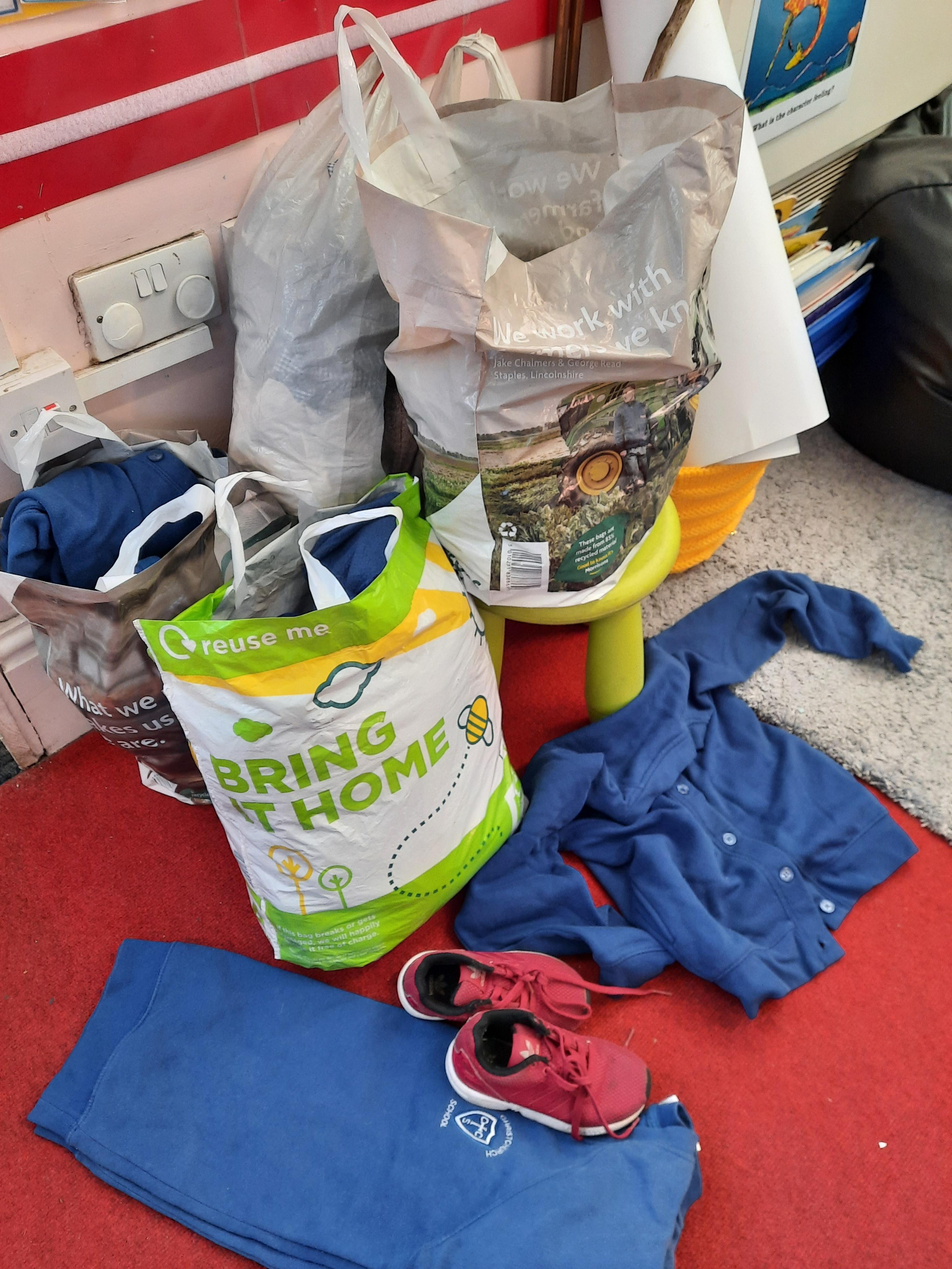 We donated 5 big bags!
